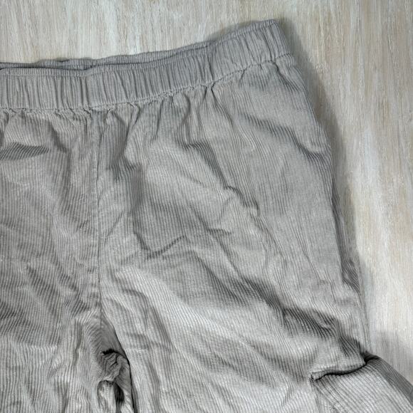 ASOS Design Cargo Corduroy Pull On Wide Leg Stretch Casual Trouser Pants 14 - Picture 2 of 15